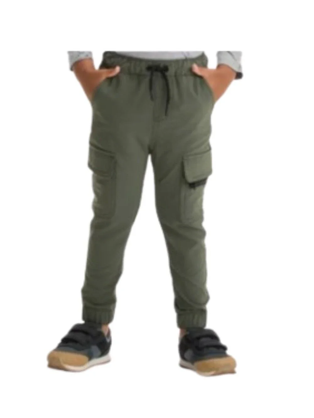 Cat & Jack Boys' Olive Pull On Quick Dry Leg Jogger Pants Sz 18M